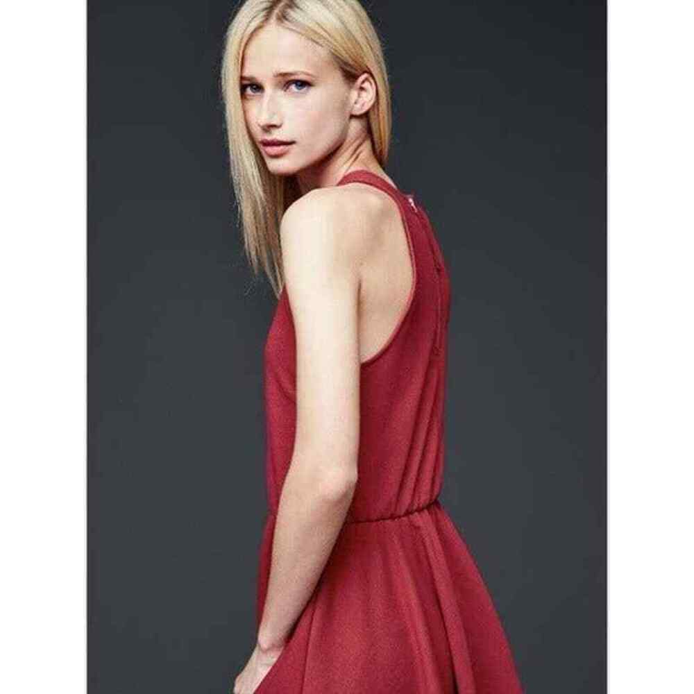 Gap Womens Dress Size Small Classic Red Elastic Waist Knit Cotton‎ Blend NEW